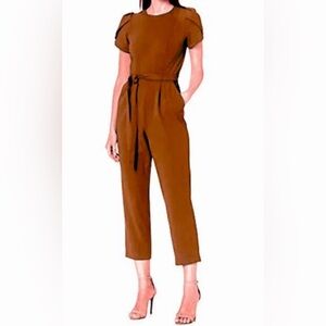 Calvin Klein Brown Cropped Jumpsuit